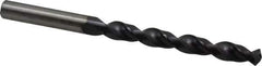 Accupro - 9.6mm 130° Cobalt Jobber Drill - TiAlN Finish, Right Hand Cut, Parabolic Flute, Straight Shank, 5-1/4" OAL, Split Point - Apex Tool & Supply