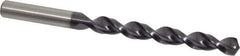 Accupro - 25/64" 130° Cobalt Jobber Drill - TiAlN Finish, Right Hand Cut, Parabolic Flute, Straight Shank, 5-1/4" OAL, Split Point - Apex Tool & Supply