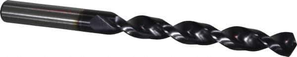 Accupro - 15/32" 130° Cobalt Jobber Drill - TiAlN Finish, Right Hand Cut, Parabolic Flute, Straight Shank, 5-15/16" OAL, Split Point - Apex Tool & Supply