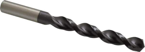 Accupro - 14mm 130° Cobalt Jobber Drill - TiAlN Finish, Right Hand Cut, Parabolic Flute, Straight Shank, 6-5/16" OAL, Split Point - Apex Tool & Supply