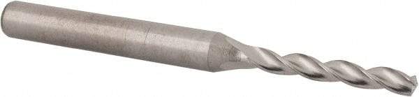 Kennametal - 3.5mm 130° Solid Carbide Jobber Drill - Bright Finish, Right Hand Cut, Spiral Flute, Straight Shank, 66mm OAL, Standard Point - Apex Tool & Supply