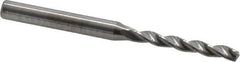 Kennametal - 4.2mm 130° Solid Carbide Jobber Drill - Bright Finish, Right Hand Cut, Spiral Flute, Straight Shank, 74mm OAL, Standard Point - Apex Tool & Supply
