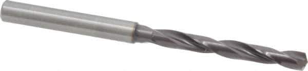 Guhring - 0.1969" 140° Solid Carbide Jobber Drill - FIREX Finish, Right Hand Cut, Spiral Flute, Straight Shank, 82mm OAL, SU Point - Apex Tool & Supply