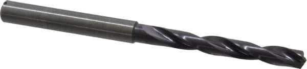 Guhring - 0.2008" 140° Solid Carbide Jobber Drill - FIREX Finish, Right Hand Cut, Spiral Flute, Straight Shank, 82mm OAL, SU Point - Apex Tool & Supply