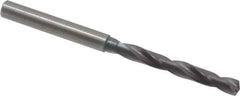 Guhring - 0.2047" 140° Solid Carbide Jobber Drill - FIREX Finish, Right Hand Cut, Spiral Flute, Straight Shank, 82mm OAL, SU Point - Apex Tool & Supply