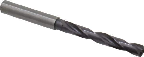 Guhring - Letter H 140° Solid Carbide Jobber Drill - FIREX Finish, Right Hand Cut, Spiral Flute, Straight Shank, 91mm OAL, SU Point - Apex Tool & Supply
