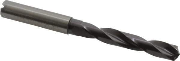 Guhring - 0.3504" 140° Solid Carbide Jobber Drill - FIREX Finish, Right Hand Cut, Spiral Flute, Straight Shank, 103mm OAL, SU Point - Apex Tool & Supply