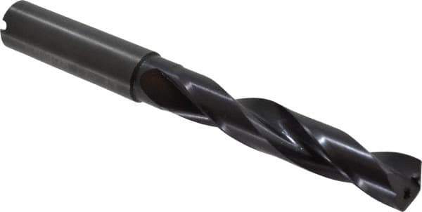 Guhring - 1/2" 140° Solid Carbide Jobber Drill - FIREX Finish, Right Hand Cut, Spiral Flute, Straight Shank, 124mm OAL, SU Point - Apex Tool & Supply