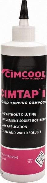 Cimcool - Cimtap II, 16 oz Bottle Tapping Fluid - Water Soluble, For Chip Welding, Tap Breakage, Tap Burning - Apex Tool & Supply