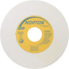 Norton - 6" Diam x 1-1/4" Hole x 1/4" Thick, K Hardness, 80 Grit Surface Grinding Wheel - Aluminum Oxide, Type 1, Medium Grade, 4,140 Max RPM, Vitrified Bond, No Recess - Apex Tool & Supply