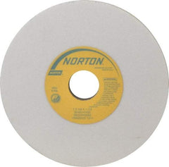 Norton - 7" Diam x 1-1/4" Hole x 3/8" Thick, K Hardness, 60 Grit Surface Grinding Wheel - Aluminum Oxide, Type 1, Medium Grade, 3,600 Max RPM, Vitrified Bond, No Recess - Apex Tool & Supply
