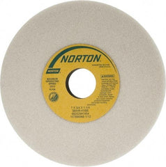 Norton - 7" Diam x 1-1/4" Hole x 3/4" Thick, K Hardness, 46 Grit Surface Grinding Wheel - Aluminum Oxide, Type 1, Coarse Grade, 3,600 Max RPM, Vitrified Bond, No Recess - Apex Tool & Supply
