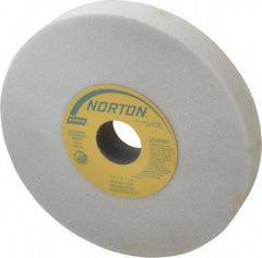 Norton - 7" Diam x 1-1/4" Hole x 1" Thick, H Hardness, 46 Grit Surface Grinding Wheel - Aluminum Oxide, Type 1, Coarse Grade, 3,600 Max RPM, Vitrified Bond, No Recess - Apex Tool & Supply