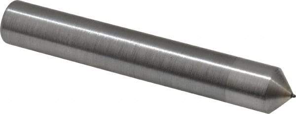 SPI - 0.015" Full Ball Radius Single Point Diamond Dresser - 2-1/2" Long x 3/8" Shank Diam - Apex Tool & Supply