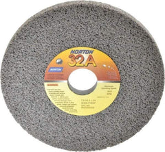 Norton - 7" Diam x 1-1/4" Hole x 1/2" Thick, F Hardness, 46 Grit Surface Grinding Wheel - Aluminum Oxide, Type 1, Coarse Grade, 3,600 Max RPM, Vitrified Bond, No Recess - Apex Tool & Supply