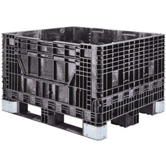 Akro-Mils - 47-5/8" Long x 39-3/4" Wide x 33-7/8" High Polyethylene Collapsible Bulk Box Container with 2 Gates - 2,500 Lb. Load Capacity - Apex Tool & Supply