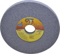 Norton - 7" Diam x 1-1/4" Hole x 1/2" Thick, I Hardness, 46 Grit Surface Grinding Wheel - Aluminum Oxide, Type 1, Coarse Grade, 3,600 Max RPM, Vitrified Bond, No Recess - Apex Tool & Supply