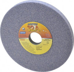Norton - 7" Diam x 1-1/4" Hole x 1/2" Thick, K Hardness, 46 Grit Surface Grinding Wheel - Aluminum Oxide, Type 1, Coarse Grade, 3,600 Max RPM, Vitrified Bond, No Recess - Apex Tool & Supply