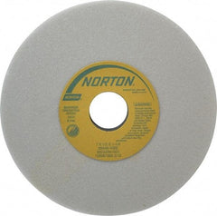 Norton - 7" Diam x 1-1/4" Hole x 1/2" Thick, I Hardness, 46 Grit Surface Grinding Wheel - Aluminum Oxide, Type 1, Coarse Grade, 3,600 Max RPM, Vitrified Bond, No Recess - Apex Tool & Supply