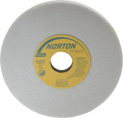 Norton - 7" Diam x 1-1/4" Hole x 1/2" Thick, K Hardness, 46 Grit Surface Grinding Wheel - Aluminum Oxide, Type 1, Coarse Grade, 3,600 Max RPM, Vitrified Bond, No Recess - Apex Tool & Supply