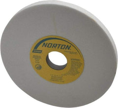 Norton - 7" Diam x 1-1/4" Hole x 1/2" Thick, H Hardness, 80 Grit Surface Grinding Wheel - Aluminum Oxide, Type 1, Medium Grade, 3,600 Max RPM, Vitrified Bond, No Recess - Apex Tool & Supply