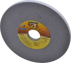 Norton - 7" Diam x 1-1/4" Hole x 3/8" Thick, K Hardness, 60 Grit Surface Grinding Wheel - Aluminum Oxide, Type 1, Medium Grade, 3,600 Max RPM, Vitrified Bond, No Recess - Apex Tool & Supply