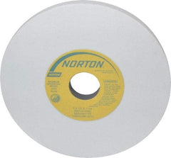 Norton - 7" Diam x 1-1/4" Hole x 1/2" Thick, I Hardness, 100 Grit Surface Grinding Wheel - Aluminum Oxide, Type 1, Fine Grade, 3,600 Max RPM, Vitrified Bond, No Recess - Apex Tool & Supply