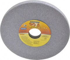 Norton - 7" Diam x 1-1/4" Hole x 1/2" Thick, H Hardness, 60 Grit Surface Grinding Wheel - Aluminum Oxide, Type 1, Medium Grade, 3,600 Max RPM, Vitrified Bond, No Recess - Apex Tool & Supply