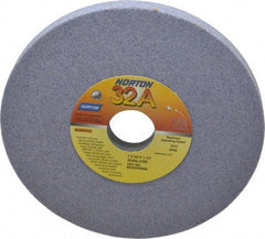 Norton - 7" Diam x 1-1/4" Hole x 1/2" Thick, J Hardness, 60 Grit Surface Grinding Wheel - Aluminum Oxide, Type 1, Medium Grade, 3,600 Max RPM, Vitrified Bond, No Recess - Apex Tool & Supply