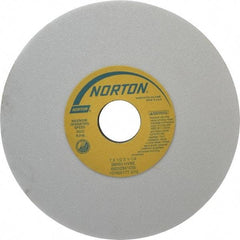 Norton - 7" Diam x 1-1/4" Hole x 1/2" Thick, H Hardness, 60 Grit Surface Grinding Wheel - Aluminum Oxide, Type 1, Medium Grade, 3,600 Max RPM, Vitrified Bond, No Recess - Apex Tool & Supply