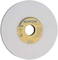 Norton - 7" Diam x 1-1/4" Hole x 1/2" Thick, I Hardness, 60 Grit Surface Grinding Wheel - Aluminum Oxide, Type 1, Medium Grade, 3,600 Max RPM, Vitrified Bond, No Recess - Apex Tool & Supply