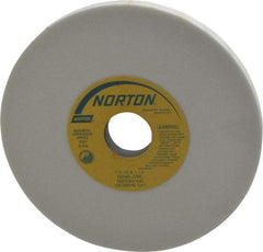 Norton - 7" Diam x 1-1/4" Hole x 1/2" Thick, J Hardness, 80 Grit Surface Grinding Wheel - Aluminum Oxide, Type 1, Medium Grade, 3,600 Max RPM, Vitrified Bond, No Recess - Apex Tool & Supply