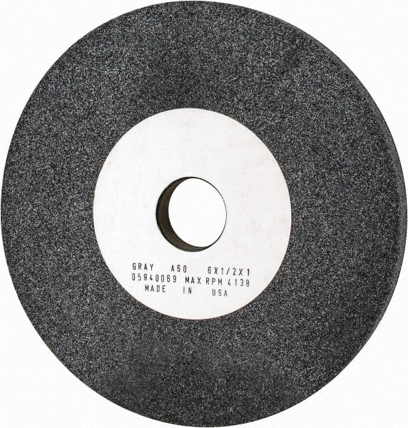 Grier Abrasives - 60 Grit Aluminum Oxide Bench and Pedestal Grinding Wheel - Apex Tool & Supply