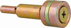 Value Collection - 3/8 & 1/4" Hole, Screw Lock Wheel Mandrel - 2-1/16" OAL, 1/4" Shank Diam - Apex Tool & Supply