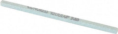 Made in USA - 240 Grit Silicon Carbide Square Polishing Stone - Very Fine Grade, 5/32" Wide x 4" Long x 5/32" Thick - Apex Tool & Supply