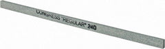 Made in USA - 240 Grit Silicon Carbide Rectangular Polishing Stone - Very Fine Grade, 1/4" Wide x 6" Long x 1/8" Thick - Apex Tool & Supply