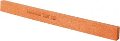 Made in USA - 120 Grit Aluminum Oxide Rectangular Polishing Stone - Fine Grade, 1/2" Wide x 6" Long x 1/4" Thick - Apex Tool & Supply