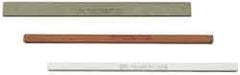 Made in USA - 220 Grit Aluminum Oxide Square Polishing Stone - Very Fine Grade, 5/32" Wide x 4" Long x 5/32" Thick - Apex Tool & Supply
