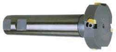 Cutting Tool Technologies - 2-7/32" Cutting Diam x 1-3/32" Cutting Width, 4 Cutter Inserts, 1-1/4" Shank Diam, Indexable T-Slot Cutter - Insert Style 1750-030, 2 Flutes - Apex Tool & Supply