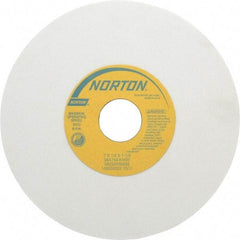 Norton - 7" Diam x 1-1/4" Hole x 1/4" Thick, K Hardness, 150 Grit Surface Grinding Wheel - Aluminum Oxide, Type 1, Very Fine Grade, 3,600 Max RPM, Vitrified Bond, No Recess - Apex Tool & Supply