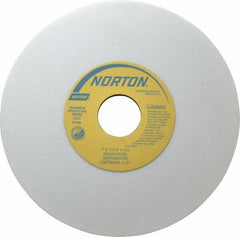 Norton - 7" Diam x 1-1/4" Hole x 1/4" Thick, K Hardness, 60 Grit Surface Grinding Wheel - Aluminum Oxide, Type 1, Medium Grade, 3,600 Max RPM, Vitrified Bond, No Recess - Apex Tool & Supply
