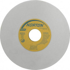 Norton - 7" Diam x 1-1/4" Hole x 1/4" Thick, H Hardness, 80 Grit Surface Grinding Wheel - Aluminum Oxide, Type 1, Medium Grade, 3,600 Max RPM, Vitrified Bond, No Recess - Apex Tool & Supply
