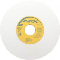 Norton - 7" Diam x 1-1/4" Hole x 1/4" Thick, K Hardness, 80 Grit Surface Grinding Wheel - Aluminum Oxide, Type 1, Medium Grade, 3,600 Max RPM, Vitrified Bond, No Recess - Apex Tool & Supply
