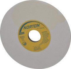 Norton - 7" Diam x 1-1/4" Hole x 1/4" Thick, I Hardness, 80 Grit Surface Grinding Wheel - Aluminum Oxide, Type 1, Medium Grade, 3,600 Max RPM, Vitrified Bond, No Recess - Apex Tool & Supply