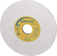 Norton - 7" Diam x 1-1/4" Hole x 1/4" Thick, J Hardness, 120 Grit Surface Grinding Wheel - Aluminum Oxide, Type 1, Fine Grade, 3,600 Max RPM, Vitrified Bond, No Recess - Apex Tool & Supply