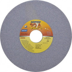 Norton - 7" Diam x 1-1/4" Hole x 1/4" Thick, I Hardness, 60 Grit Surface Grinding Wheel - Aluminum Oxide, Type 1, Medium Grade, 3,600 Max RPM, Vitrified Bond, No Recess - Apex Tool & Supply