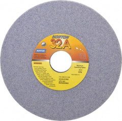 Norton - 7" Diam x 1-1/4" Hole x 1/4" Thick, K Hardness, 46 Grit Surface Grinding Wheel - Aluminum Oxide, Type 1, Coarse Grade, 3,600 Max RPM, Vitrified Bond, No Recess - Apex Tool & Supply