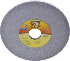 Norton - 7" Diam x 1-1/4" Hole x 1/4" Thick, J Hardness, 60 Grit Surface Grinding Wheel - Aluminum Oxide, Type 1, Medium Grade, 3,600 Max RPM, Vitrified Bond, No Recess - Apex Tool & Supply