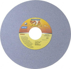 Norton - 7" Diam x 1-1/4" Hole x 1/4" Thick, I Hardness, 80 Grit Surface Grinding Wheel - Aluminum Oxide, Type 1, Medium Grade, 3,600 Max RPM, Vitrified Bond, No Recess - Apex Tool & Supply