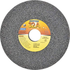 Norton - 7" Diam x 1-1/4" Hole x 3/4" Thick, G Hardness, 46 Grit Surface Grinding Wheel - Aluminum Oxide, Type 1, Coarse Grade, 3,600 Max RPM, Vitrified Bond, No Recess - Apex Tool & Supply
